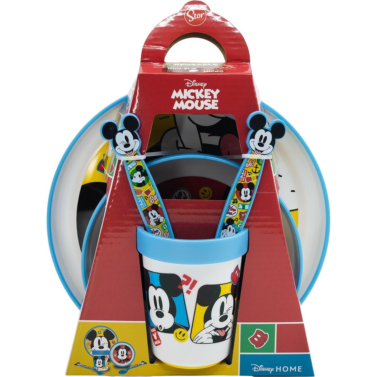 Dětský jídelní set Mickey Mouse CZ11306 Plastické (5 Kusy)